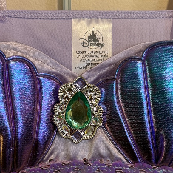 ❤️Disney Parks Disneyland Little Mermaid Princess Ariel Costume Lavender Aqua - Picture 2 of 7